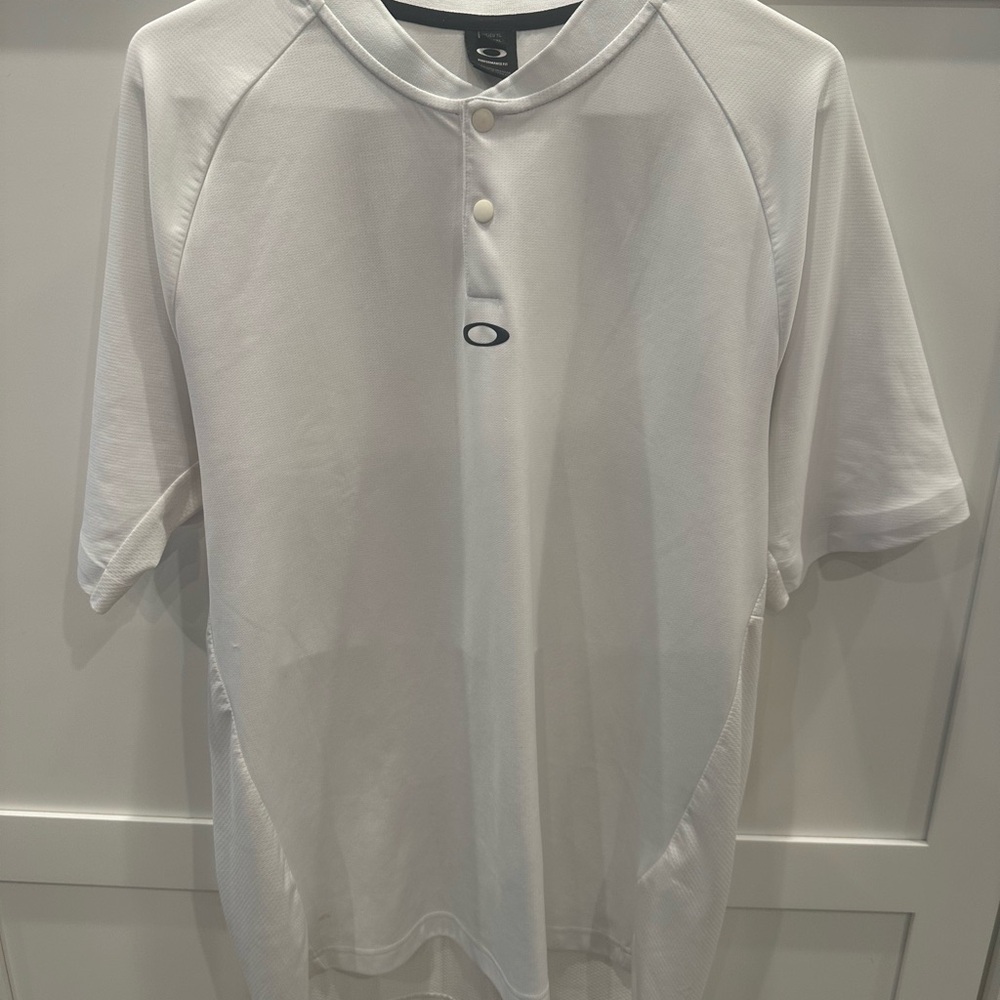 Oakley White Casual Button Down Shirt